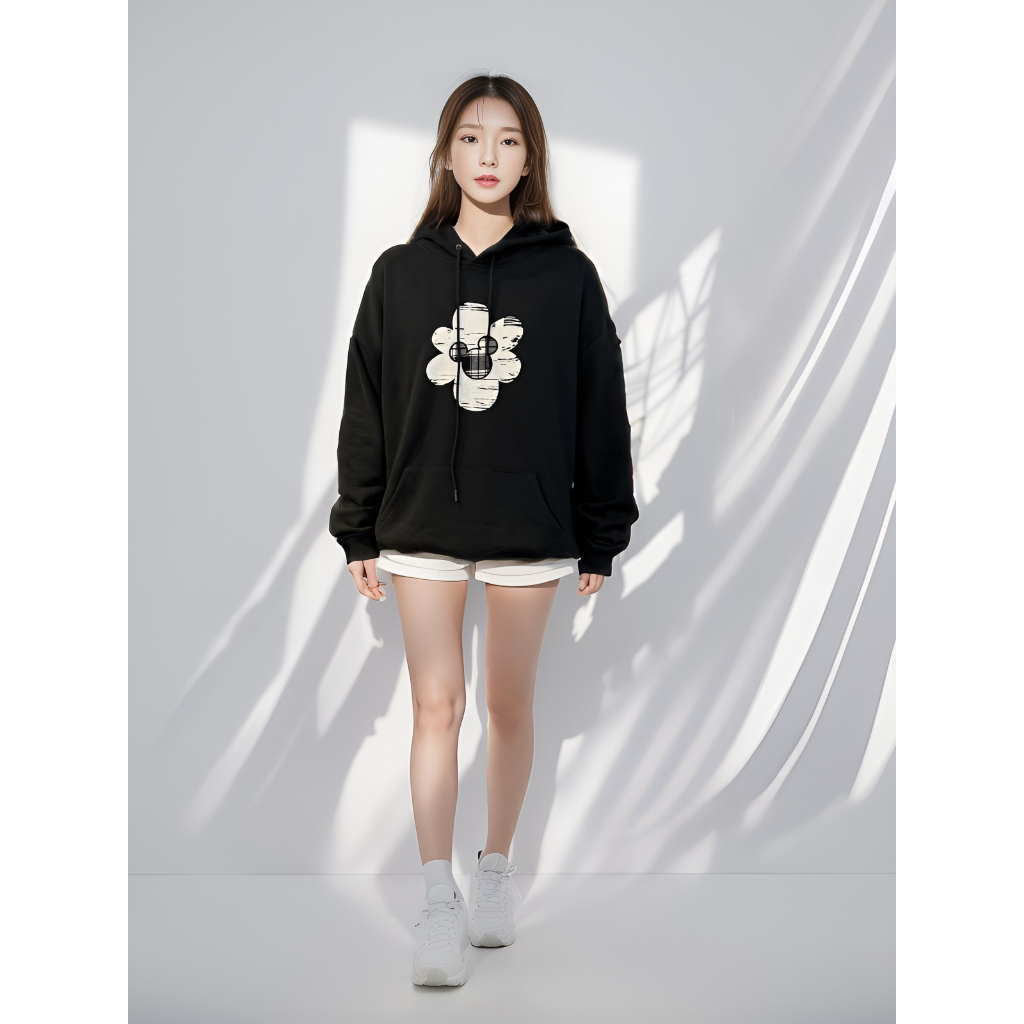 Áo Nỉ Mũ BOO Unisex Dáng Regular Kidult Mickey BZL