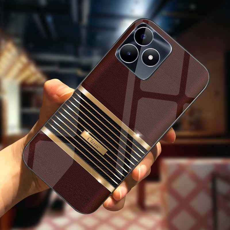 Ốp Lưng REALME C51, REALME C53 Mặt Lưng Kính Cường Lực In 3D Cao Cấp