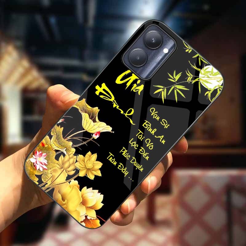 Ốp Lưng REALME 9, REALME 9i Mặt Lưng Kính Cường Lực Sáng Bóng