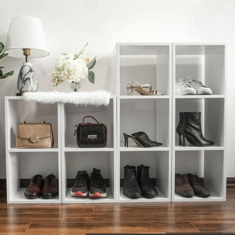 Kệ gỗ HỎA TỐC kệ hình tổ ong lắp ráp tiện lợi, kệ 2 3 4 tầng Nhu Y Decor