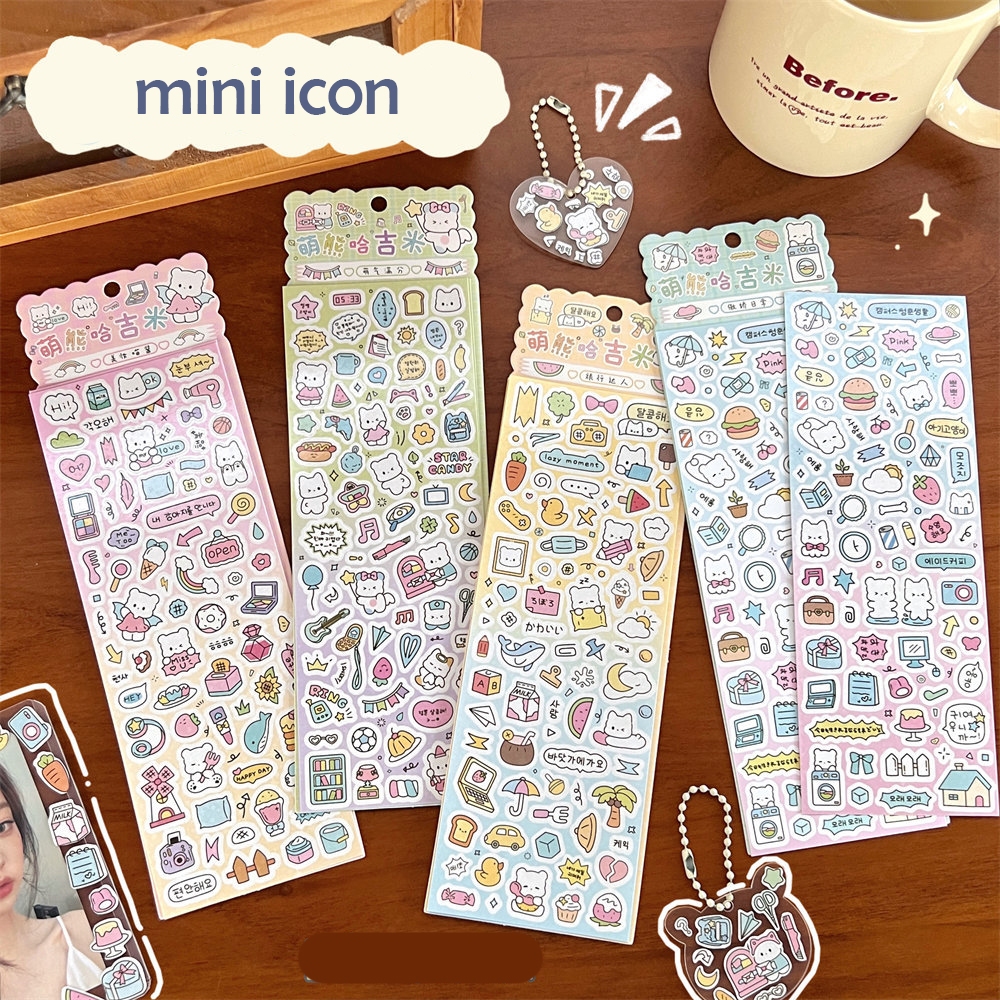 Set 2 Sticker Hình Dán Trang Trí Mini Icon Nhiều Hình Nhỏ Dễ Thương spm ...