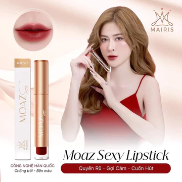 [ Tặng Nước Hoa Mini ] Son Moaz Sexy Màu Đỏ Rượu Siêu Lì-Không Chì-Công Nghệ Hàn Quốc-Trần Ngọc Phương Mai