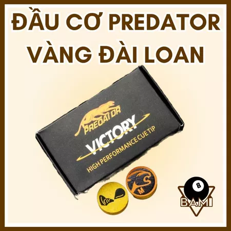 Đầu cơ bida Predator vàng Đài Loan