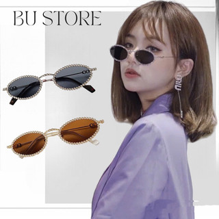 Mat kính đính đá kiểu dáng oval thời trang siêu hot - 1192
