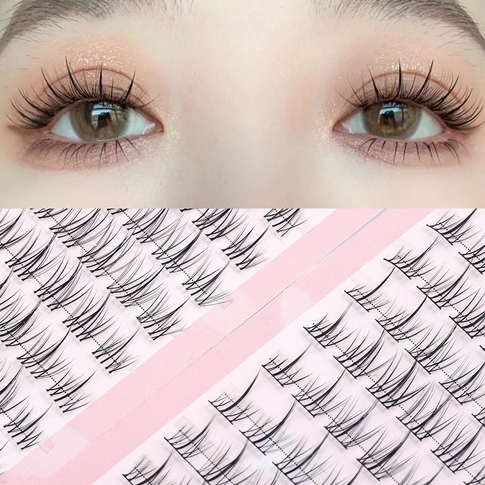 Lông Mi Giả, Mi Giả, Mi Giả Tách Sợi, Mi Giả Tự Nhiên, Mi Giả 120 cụm SHANG PIN 11mm-12mm tự nhiên chuyên nghiệp