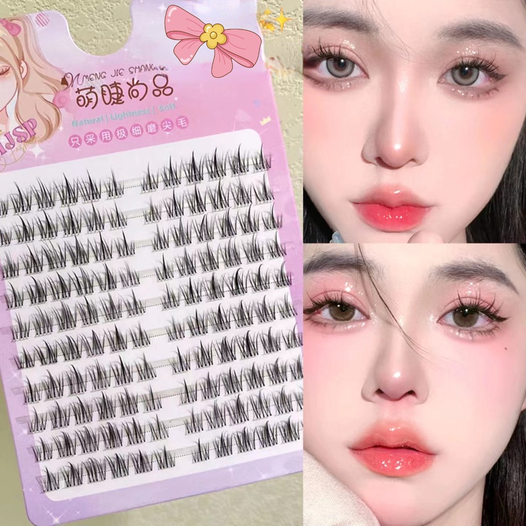 Lông Mi Giả, Mi Giả, Mi Giả Tách Sợi, Mi Giả Tự Nhiên, Mi Giả 120 cụm SHANG PIN 11mm-12mm tự nhiên chuyên nghiệp