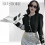 Kính mát râm nữ thời trang dáng nhỏ nam nữ unisex mắt đen chống tia UV 400 - Bự Store - 761