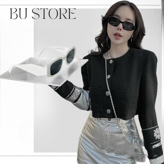 (Hàng chuẩn chất xịn) Kính mát râm nữ thời trang dáng nhỏ nam nữ unisex mắt đen chống tia UV 400 - Bự Store - 761