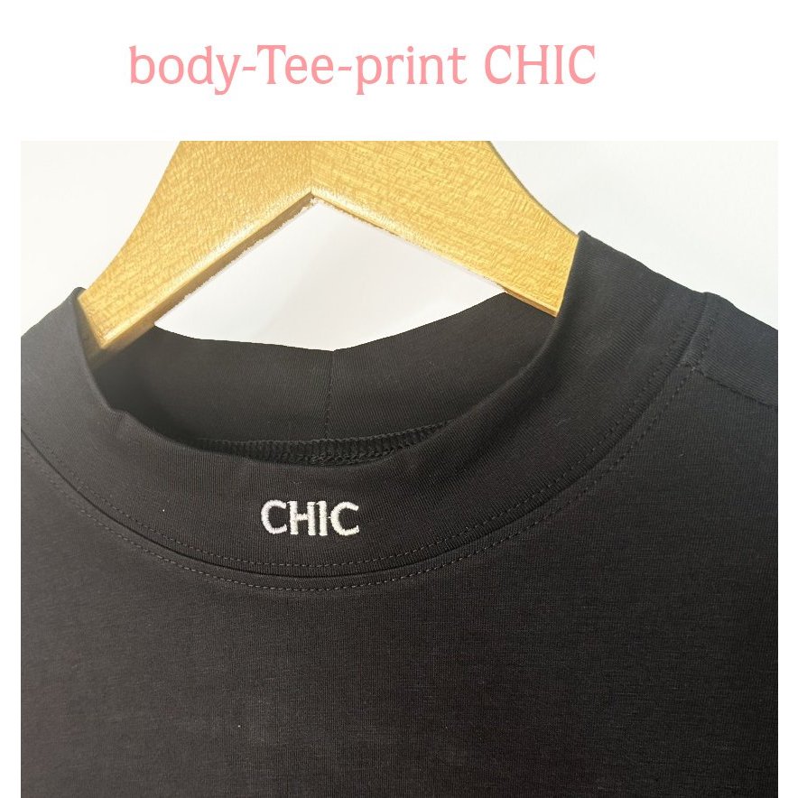 Áo thun Stee Cổ ôm thêu CHIC Unisex ITHESIXPACKI