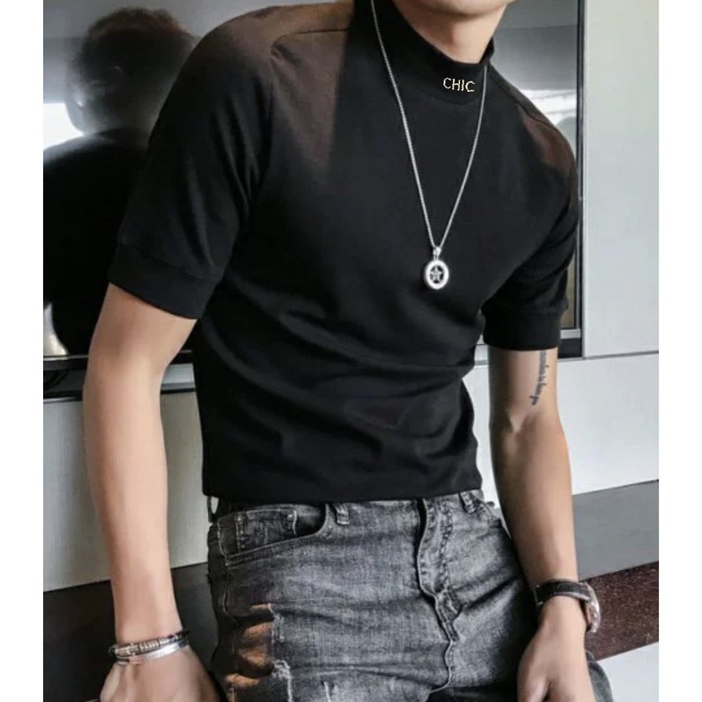 Áo thun Stee Cổ ôm thêu CHIC Unisex ITHESIXPACKI