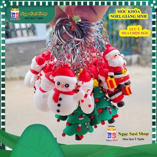 MÓC KHÓA NOEL GIÁNG SINH SIÊU DỄ THƯƠNG CHẤT LIỆU NHỰA CỨNG - Vải Nhựa Lớp phủ kim loại
