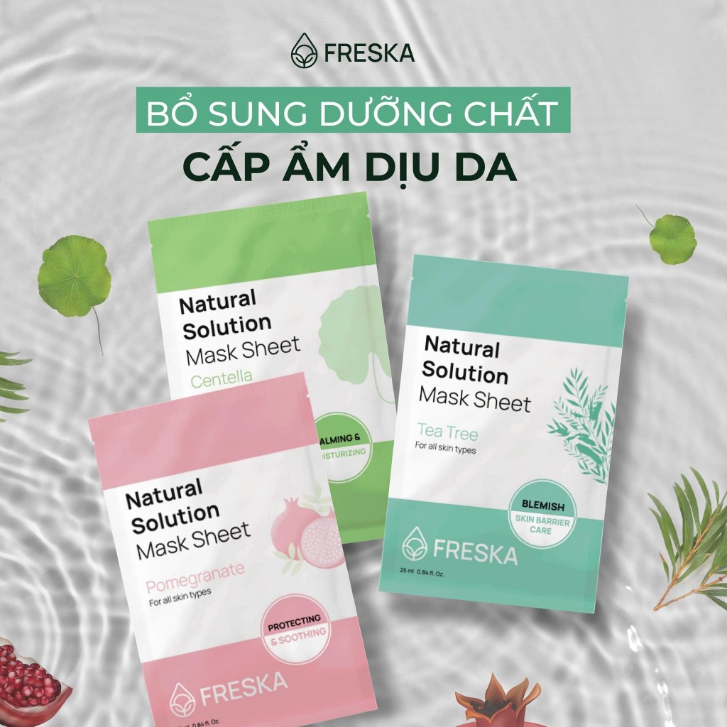 Ảnh Combo 2 Miếng Mặt nạ giấy Freska Natural Solution Mask Sheet 25ml (giao ngẫu nhiên) 2