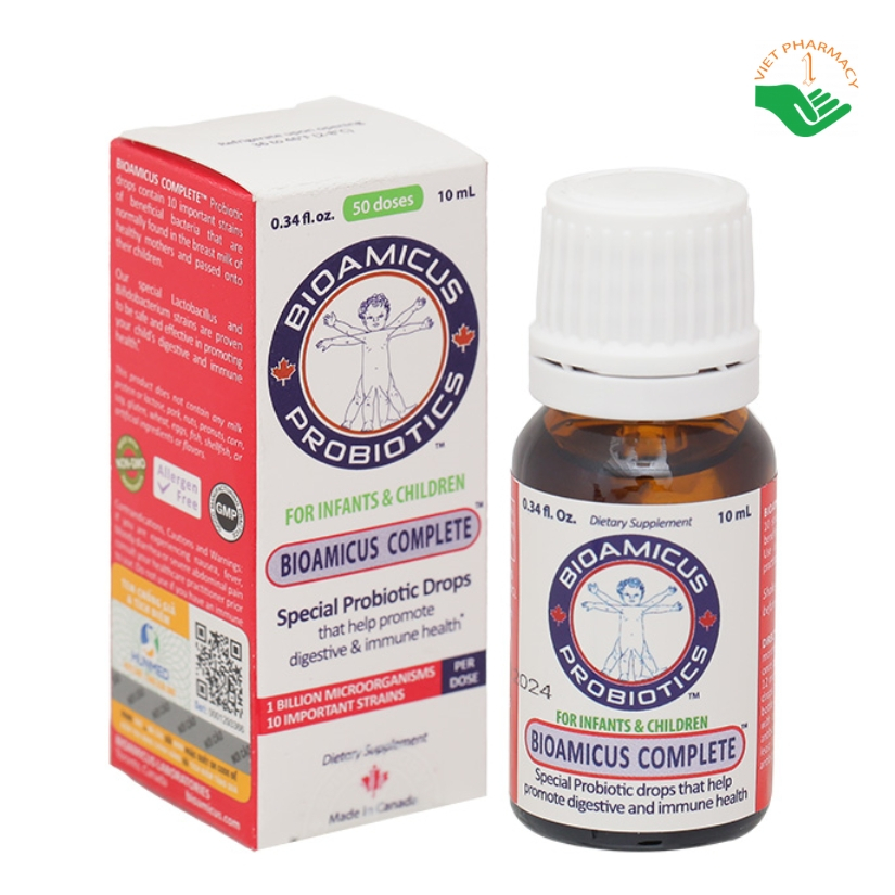 Men vi sinh 10 chủng BioAmicus Complete 10 ml nhập khẩu nguyên hộp từ ...