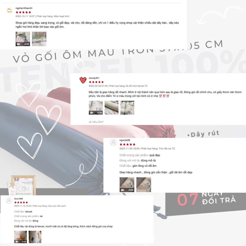 Ảnh Vỏ Gối Ôm Gòn Bedding Lụa Tencel 60s Cao Cấp Hoạ Tiết 37x105 cm (siêu mềm, không xù lông) 2
