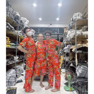 [MẪU MỚI] Đồ Mặc Nhà Thể Thao Nam Nữ bigsize, Set bộ đi chơi In Hoa Lá Cành Chúc Tết Đui Con Công BC