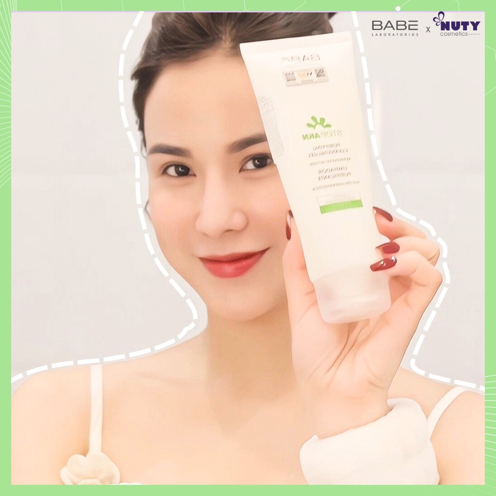 Ảnh Gel Rửa Mặt Dịu Nhẹ Babe Stop AKN Purifying Cleansing Gel (200ml) 4