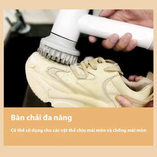 Máy Cọ rửa Đa Năng 5 Trong 1 Cầm Tay Xiaoda - Chổi Điện Cọ Nhà Vệ Sinh Chà Rửa Mini Có Sạc Pin