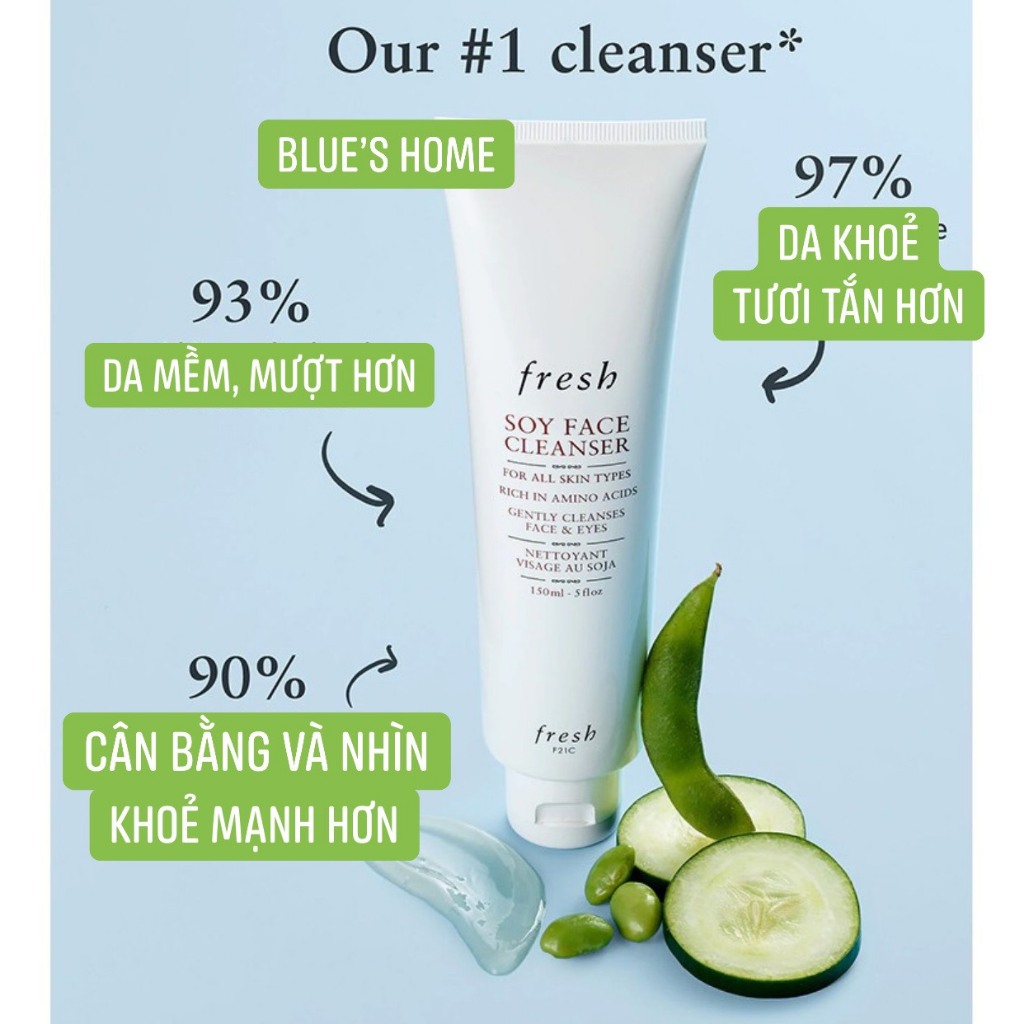 Sữa rửa mặt Fresh Soy Makeup Removing Face Wash Shopee Việt Nam