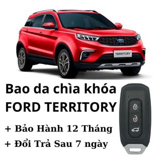 Ốp Chìa Khoá Ford Territory 2022- 2024,Bọc chìa khóa Ford Territory 2022-2024,Bao da chia khóa Territory (MÓC D)(FT)