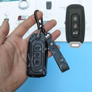 Ốp Chìa Khoá Ford Territory 2022- 2024,Bọc chìa khóa Ford Territory 2022-2024,Bao da chia khóa Territory (MÓC D)(FT)