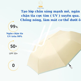 Ô Che Mưa Nắng, Ô Gấp Gọn Siêu Nhỏ Đóng Mở Tự Động, Chống Tia UV, Chống Thấm Nước Hoàn Toàn