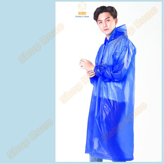Áo Mưa Trong Suốt 1 Người Chất Liệu Cao Cấp, Có Mũ Che, Loại Áo Mưa Nút Bấm, Tiện Lợi Khi Đi Du Lịch