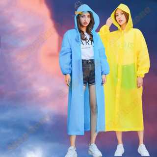 Áo Mưa Trong Suốt 1 Người Chất Liệu Cao Cấp, Có Mũ Che, Loại Áo Mưa Nút Bấm, Tiện Lợi Khi Đi Du Lịch