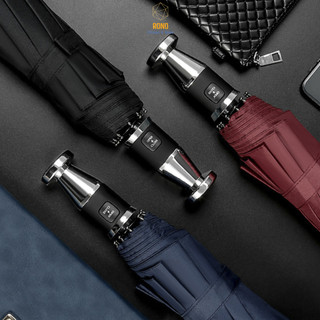 Ô Dù Che Mưa, Ô Gấp Gọn Tự Động, Vải Dù 2 Lớp Màu Chống Tia UV, Khung 10 Nan, Độ Mở Rộng 103cm
