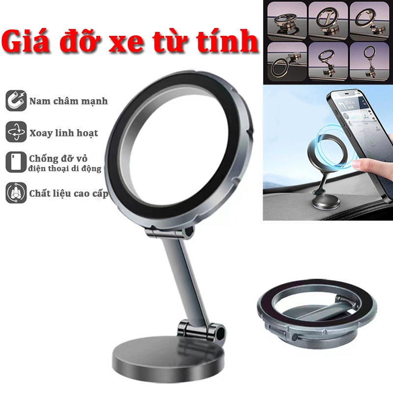 Mini Giá Đỡ Điện Thoại Trên Ô Tô GẬP Xoay 720 Độ Có Thể Điều Chỉnh Cho Xe Hơi Gắn Vào Mọi Vị Trí Xe Ô Tô