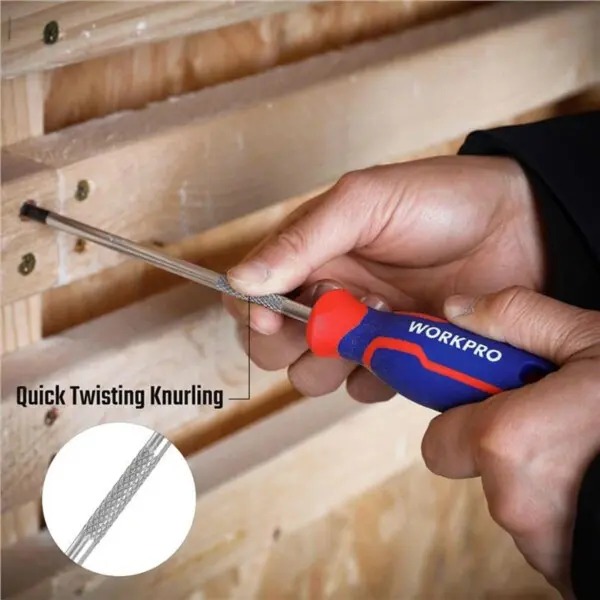 Tua vít bake PH2x200mm WORKPRO WP221031 thép CR-V cao cấp, tay cầm bọc cao su chống trơn trượt - Hàng chuẩn chính hãng