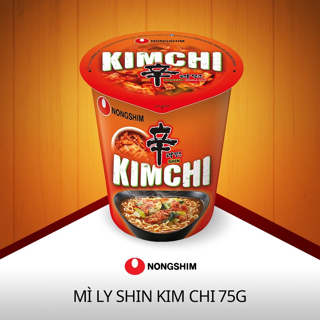 Ly Mì Kim chi Ramyun Nongshim 75g - Mì Ly Ăn Liền Chính Hãng Hàn Quốc ...