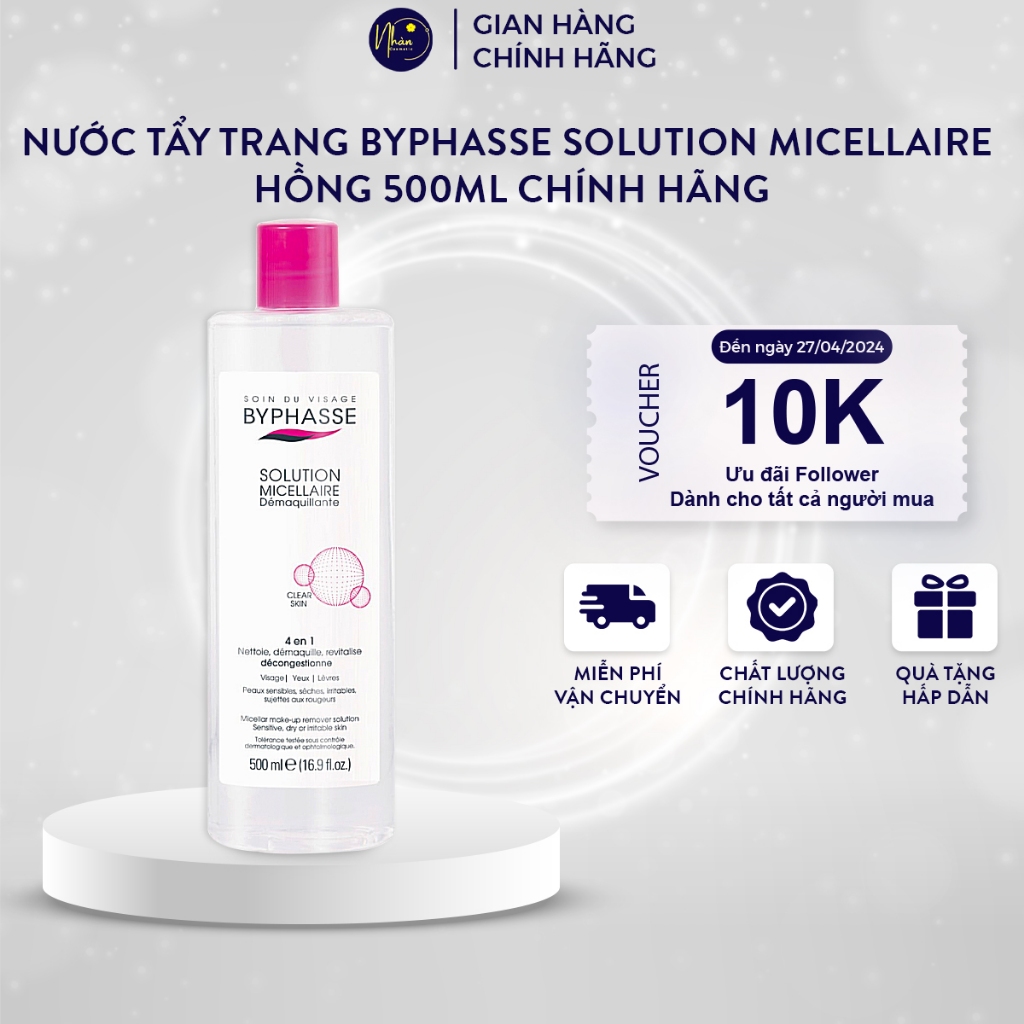 Nước Tẩy Trang Byphasse Micellar Make-up Remover Solution Micellaire ...
