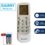 Điều khiển điều hoà Dairry 1&2 chiều hàng chính hãng, Remote máy lạnh dairry 1 ngựa, mót bấm dairy