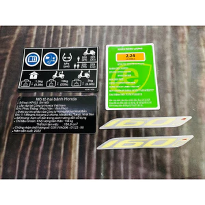 Tem thông số Sh 160i (Combo 4món) 2,37