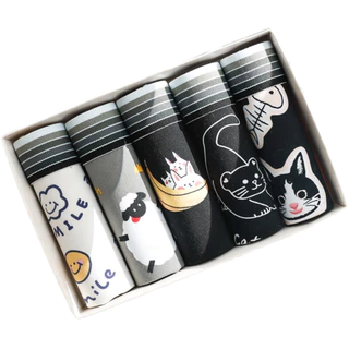 ComBo Quần lót nam boxer hoạ tiết cute nhập khẩu QC cao cấp loại 1 vải dầy mềm mịn thoáng khí pm56a