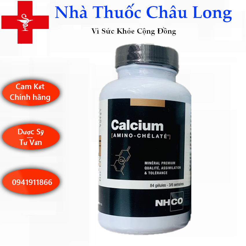 VIÊN UỐNG BỔ SUNG CANXI HỮU CƠ PHÁP NHCO CALCIUM (AMINO - CHÉLATÉ) LỌ ...