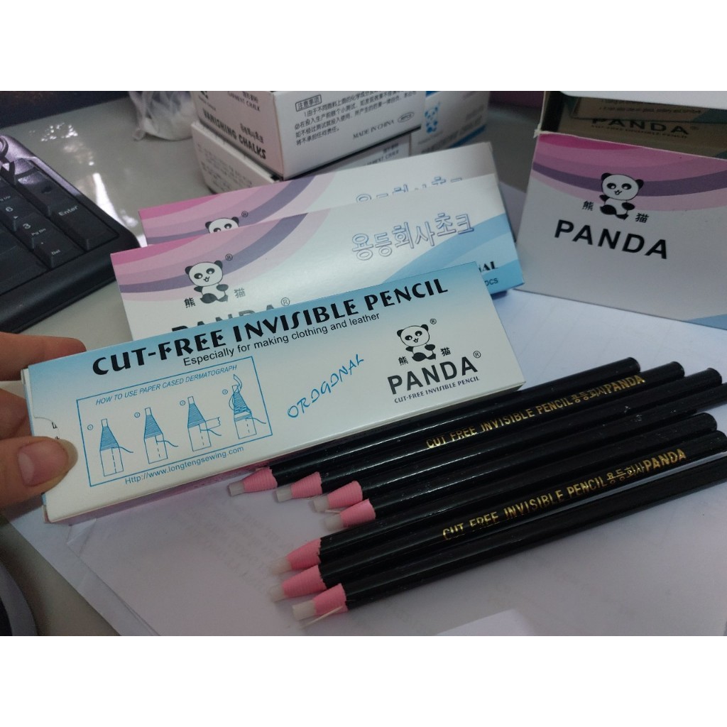 Viết Sáp Quấn Giấy Con Gấu Panda Tự Bay Khi Ủi – Chính Hãng, Hộp 12 Cây