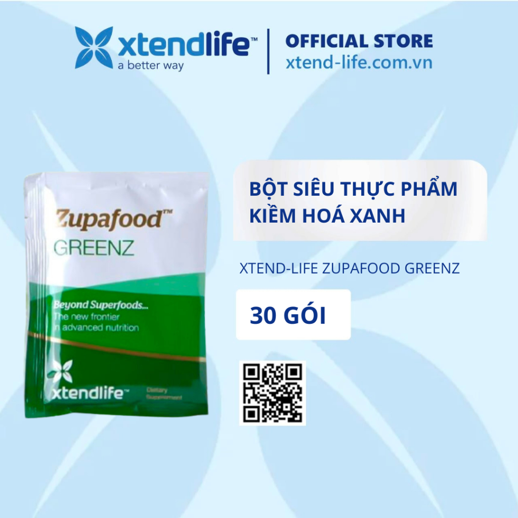 Zupafood GREENZ XtendLife bột siêu thực phẩm kiềm hoá xanh (10 gói) Shopee Việt Nam