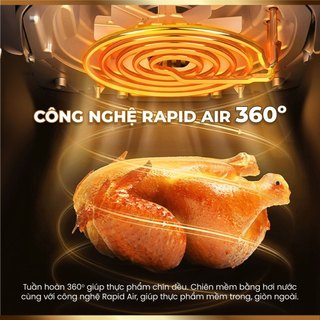 Nồi Chiên Không Dầu Masuto MSChef 6L 1500W Đa Năng Dễ Vệ Sinh An Toàn