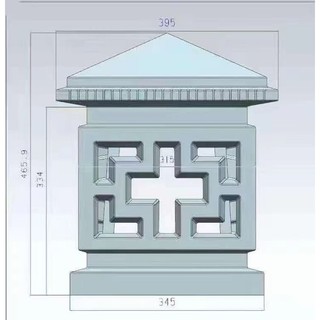 Khuôn đúc trụ đèn trang trí sân vườn