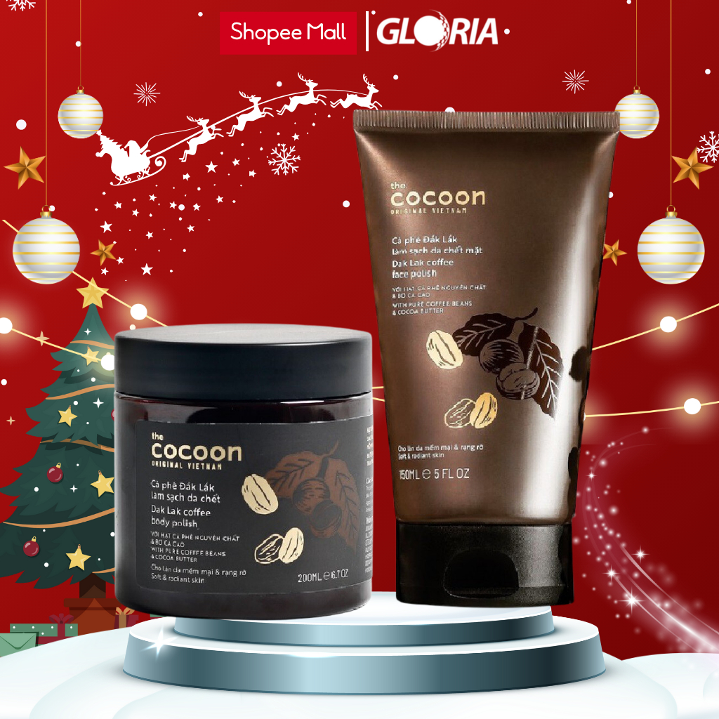Ảnh Bộ Cà Phê Đắk Lắk Làm Sạch Da Chết Cocoon: Da Mặt 150ml + Cơ Thể 200ml 3