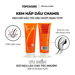 Kem ủ tóc siêu mềm mượt phục hồi hư tổn tóc yếu CHAMIS 260ml bổ sung dưỡng chất giảm gãy rụng hư tổn - TOPCHARM