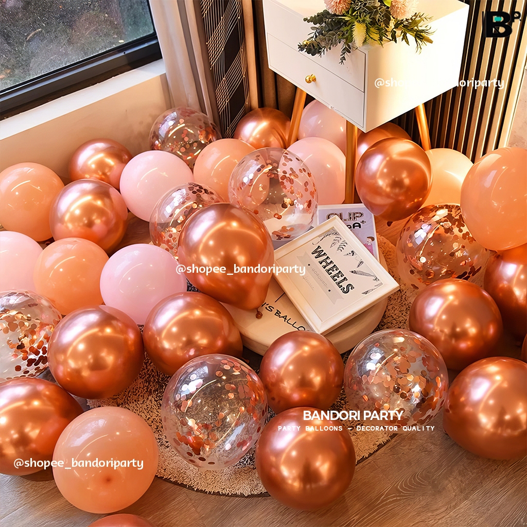 loriparty Set 30 Bong Bóng Mix Màu Tone Đỏ Và Hồng Trang Trí Phòng Cưới, Lễ Tình  Nhân, Sinh Nhật Người Yêu Bandori | Shopee Việt Nam