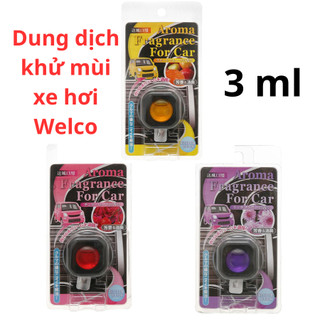 Dung dịch khử mùi xe hơi Welco Hương hoa/ trái cây/ hoa hồng anh đào 3ml