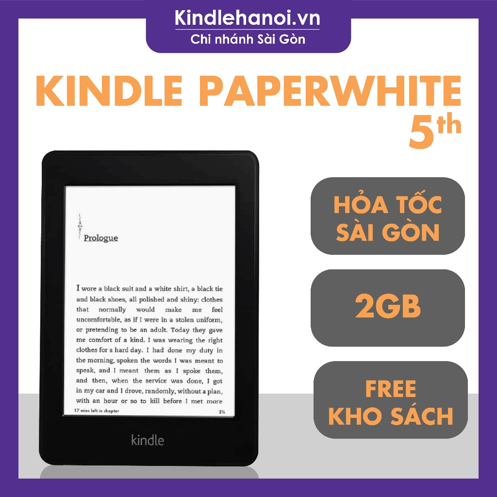 Máy đọc sách Kindle Paperwhite 1 (5th), 2 (6th) Kindle PPW2 có đèn nền ...