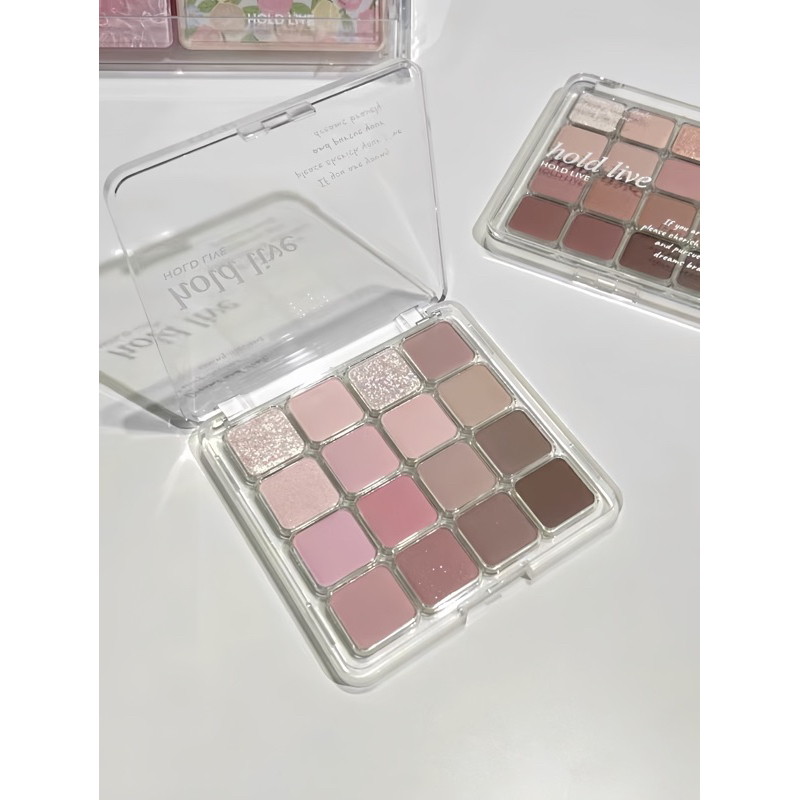 [HỎA TỐC] Bảng phấn mắt Hold live16 ô Sunset Magic HOLD LIVE  Tone Hồng Lạnh Nhũ Mắt Mịn Lì kuromi cosmetic HL716 HL630 | BigBuy360 - bigbuy360.vn