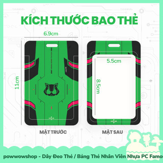 [Sẵn VN - Hỏa Tốc] Dây Đeo Thẻ / Bao Thẻ Nhân Viên Nhựa ABS Phong Cách Nhân Vật Siêu Nhân Dế Kamen Rider 2
