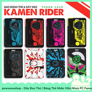 [Sẵn VN - Hỏa Tốc] Dây Đeo Thẻ / Bao Thẻ Nhân Viên Nhựa ABS Phong Cách Nhân Vật Siêu Nhân Dế Kamen Rider 2