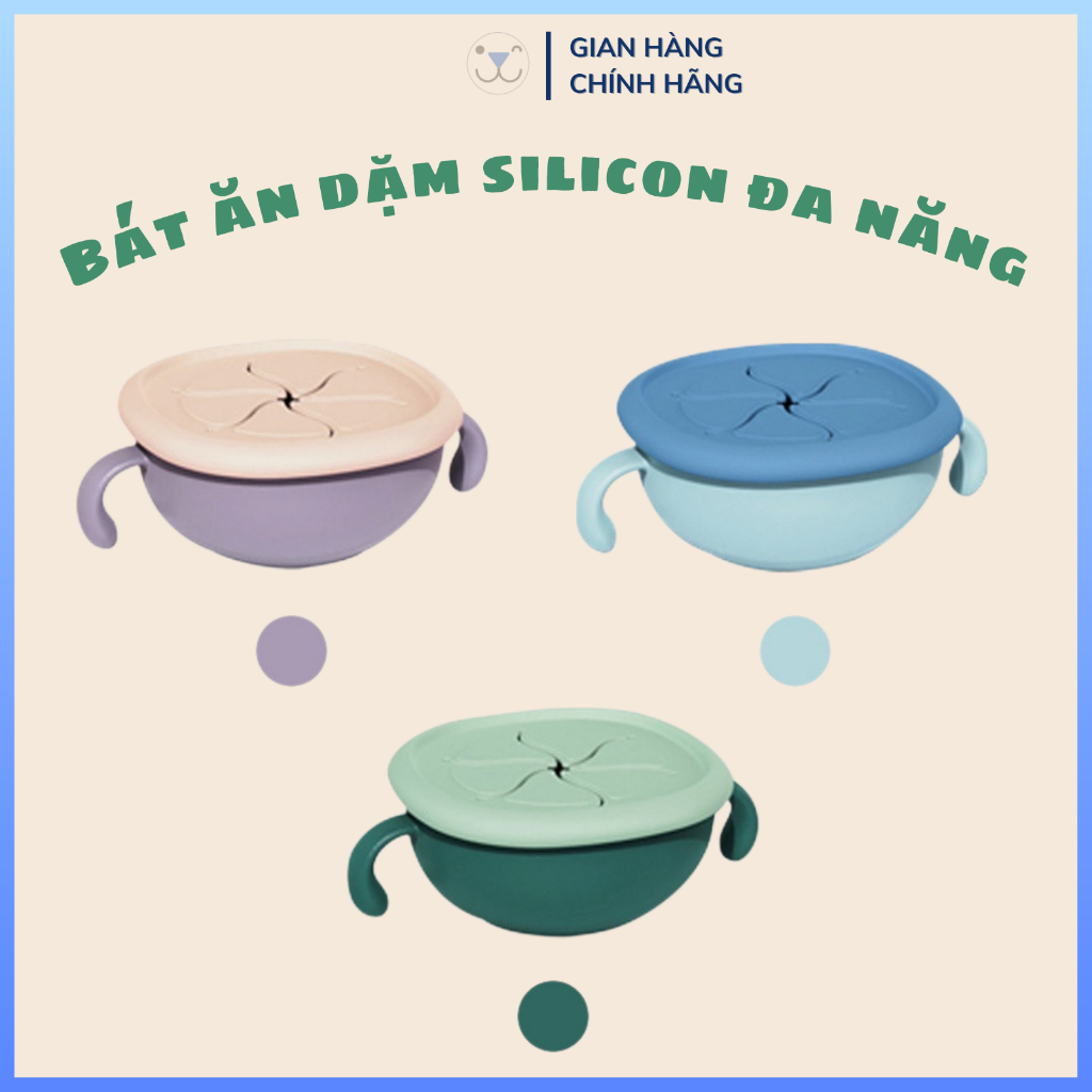 Bát, Tô Ăn Dặm Silicon Food Grade Đa Năng Chuyên Dụng An Toàn Cho Bé
