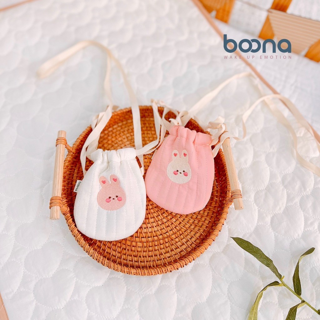 Túi Đựng Tỏi, Lì Xì Cho Bé, Túi Đeo Chéo Cho Bé Có Quai Đeo, Thêu Hình Họa Tiết Boona Xinh Xắn Cho Bé